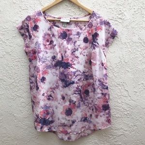 Ava + Viv 3x Abstract Floral Plus Size Blouse